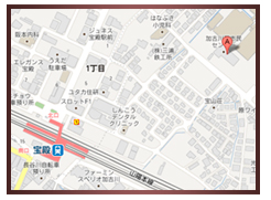 加古川西公民館のマップ